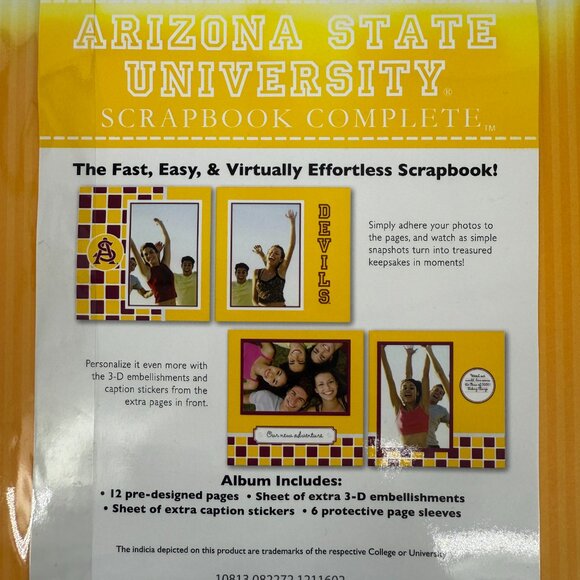 Arizona State University ASU Scrapbook Album - Picture 4 of 5